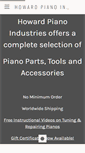 Mobile Screenshot of howardpianoindustries.com