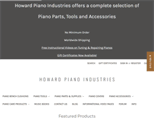 Tablet Screenshot of howardpianoindustries.com